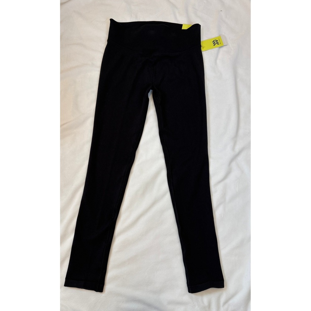 All in Motion Womens High Rise Full Length Leggings Black Large NWT Flat Seams